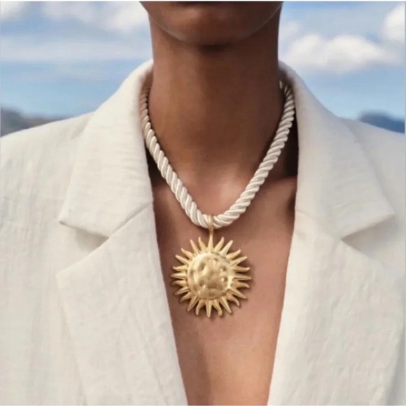 Zara Jewelry - Zara Sun Cord Gold Necklace